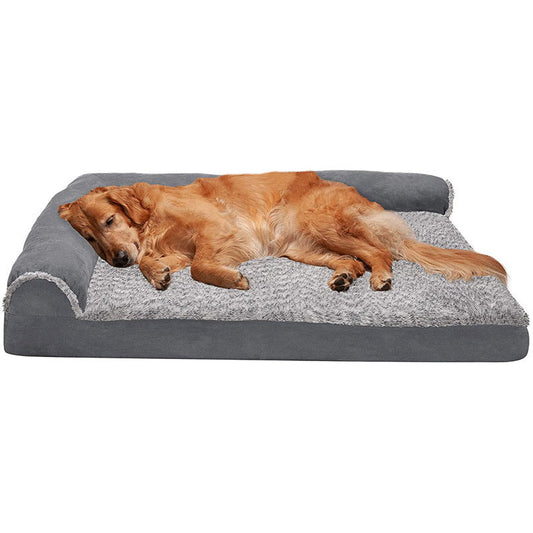 L-Shaped Pet Memory Foam Mattress Removable And Washable