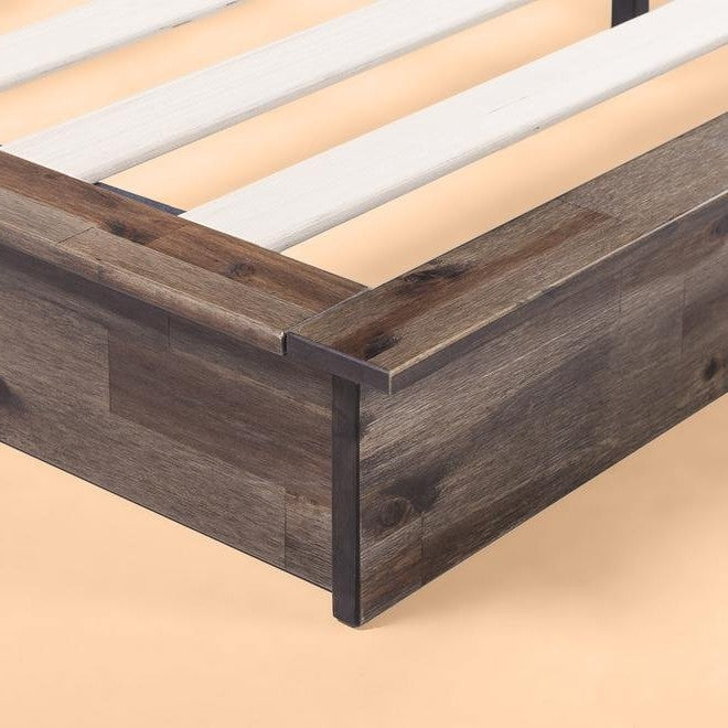 Low Profile Farmhouse Platform Bed Frame-Full