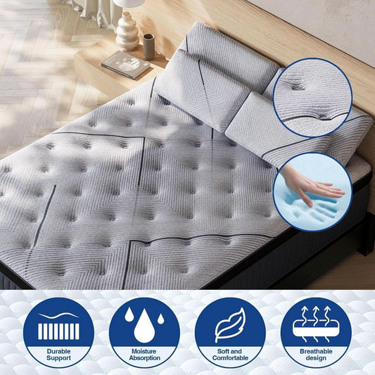 Affordable Hybrid Memory Foam Mattress with Cooling Foam