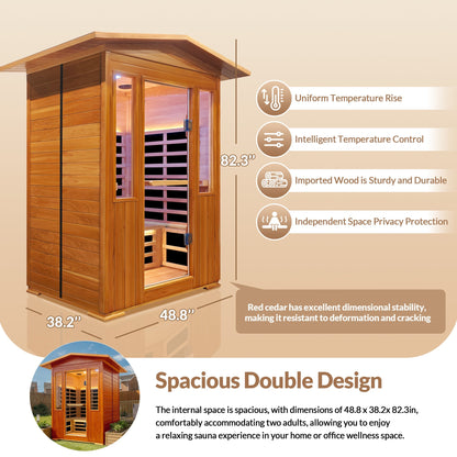 Red Cedar Infrared Sauna Room