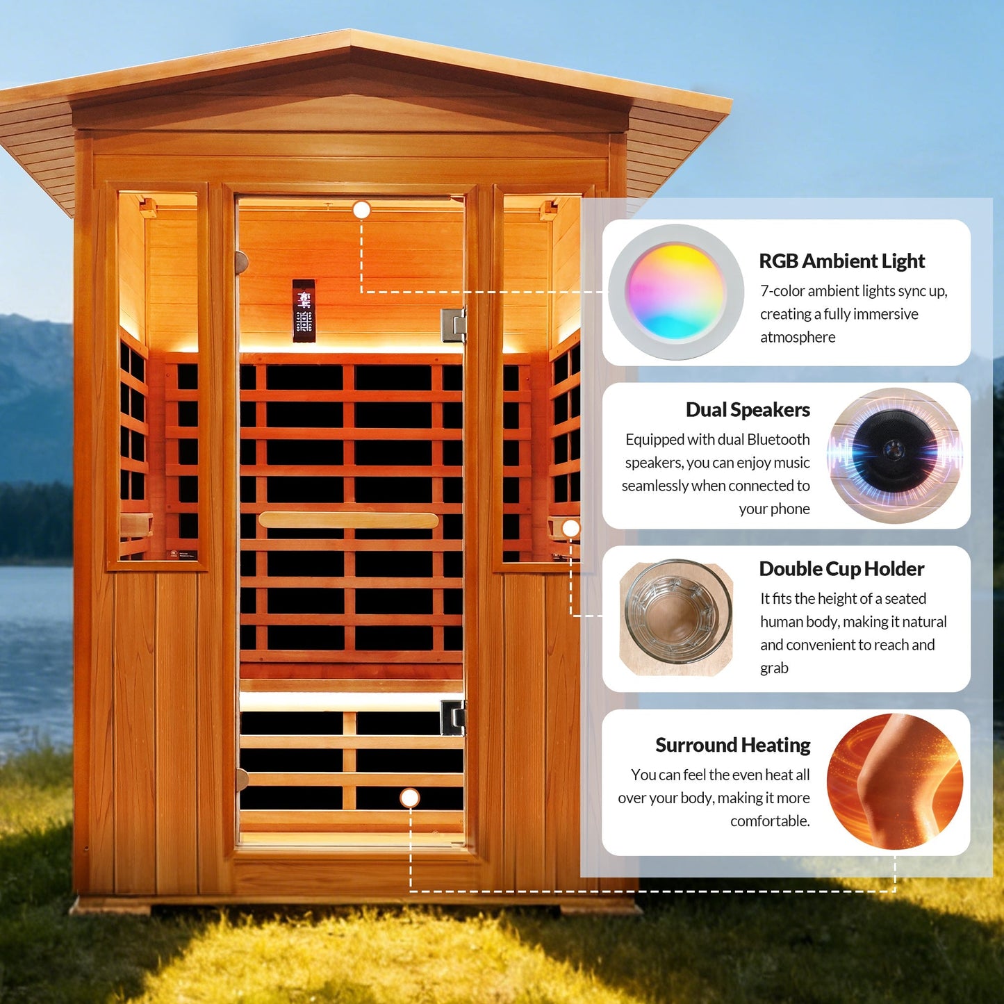 Red Cedar Infrared Sauna Room