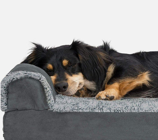 L-Shaped Pet Memory Foam Mattress Removable And Washable