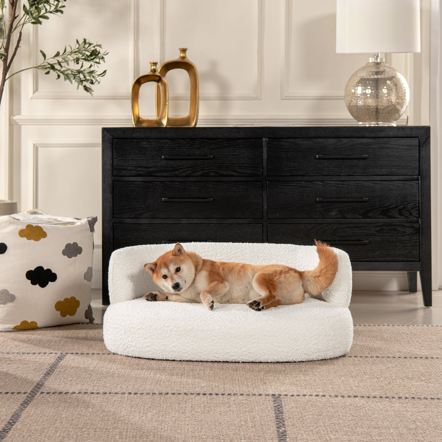 Shep 36' Curved Pet Sofa Bed