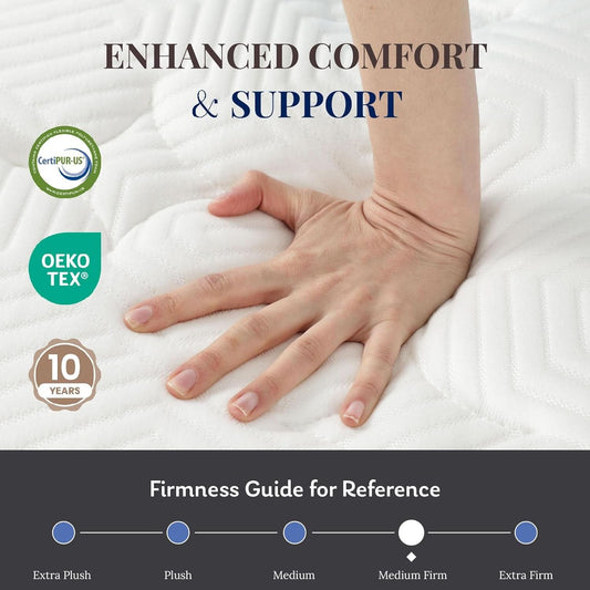 Memory Foam Hybrid Mattress with Improved Edge Support