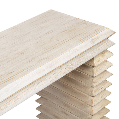 Reclaimed Wood Stacked Console Table, By Veda