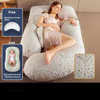 Maternity Pillow – Waist Support Side-Sleeping Cushion for Pregnancy Comfort