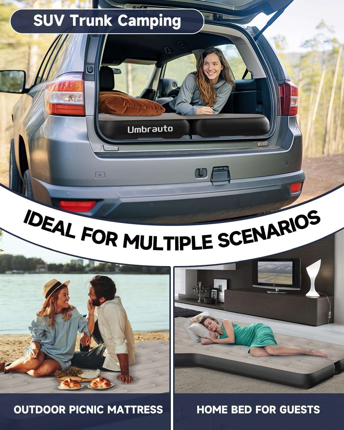 Umbrauto Thickened  SUV Back Trunk Air Mattress