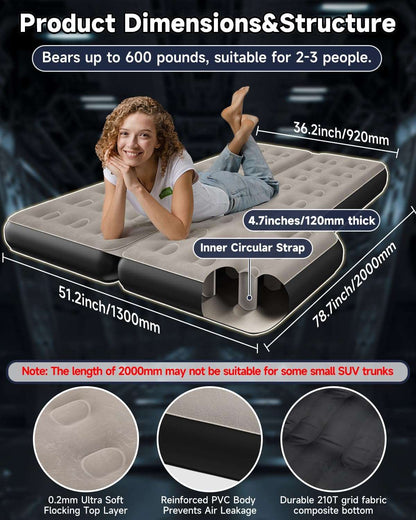 Umbrauto Thickened  SUV Back Trunk Air Mattress