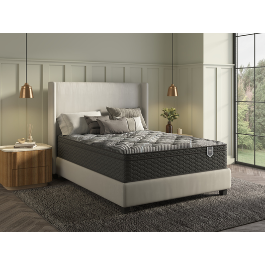 Restonic ComfortCare Plush King Size Mattress with Premium Comfort Bedding Pack