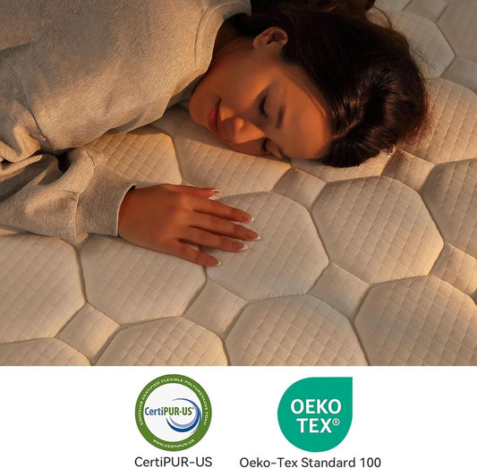 Queen Hybrid Mattress In Box CertipurUS Breathable