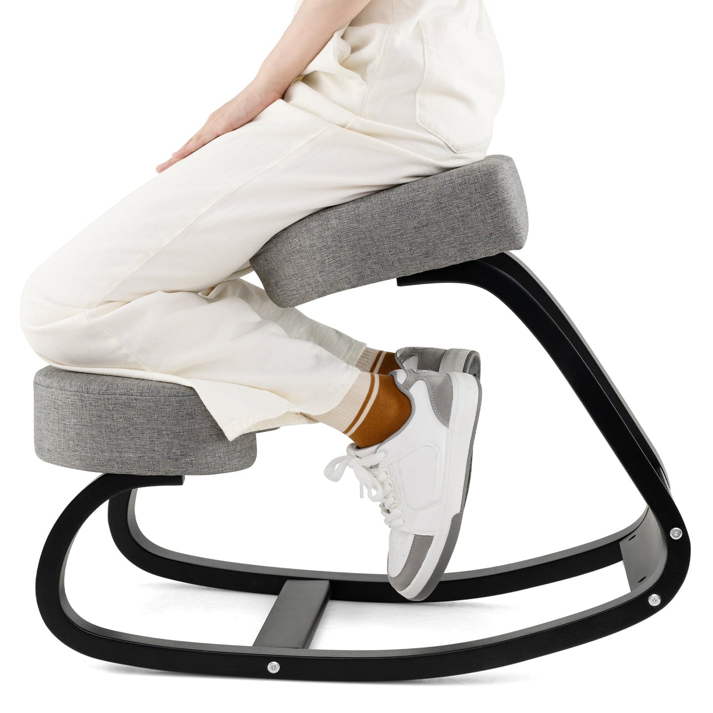 Wooden Ergonomic Rocking Kneeling Chair