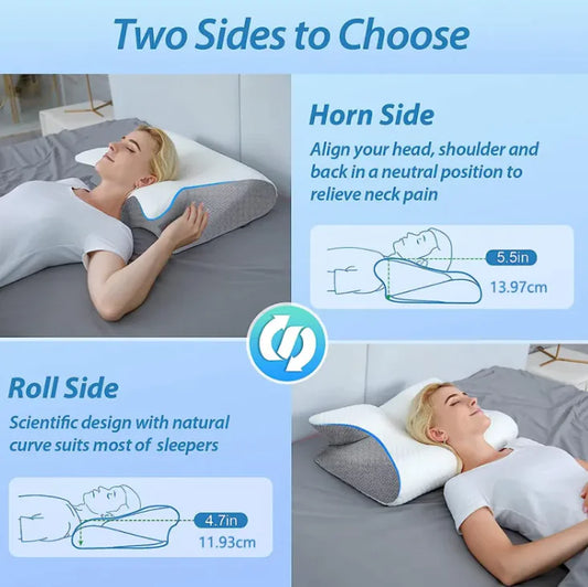 Memory Foam Pillow with Cervical Support