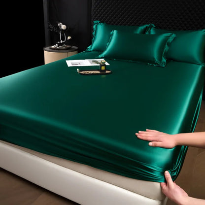 100% Mulberry Silk Fitted Luxury Sheet Set with Pillowcase
