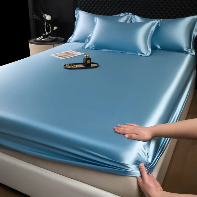 100% Mulberry Silk Fitted Luxury Sheet Set with Pillowcase