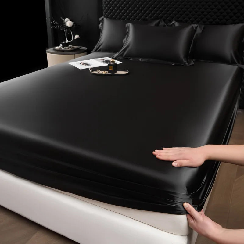 100% Mulberry Silk Fitted Luxury Sheet Set with Pillowcase
