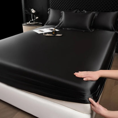 100% Mulberry Silk Fitted Luxury Sheet Set with Pillowcase