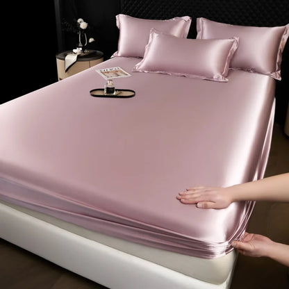 100% Mulberry Silk Fitted Luxury Sheet Set with Pillowcase