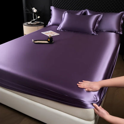 100% Mulberry Silk Fitted Luxury Sheet Set with Pillowcase