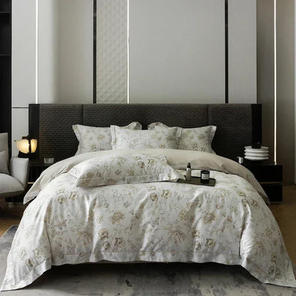 DecorBites™ Egyptian Cotton Bedding Set - Queen King Full Size Duvet Cover Sheet Pillowcase
