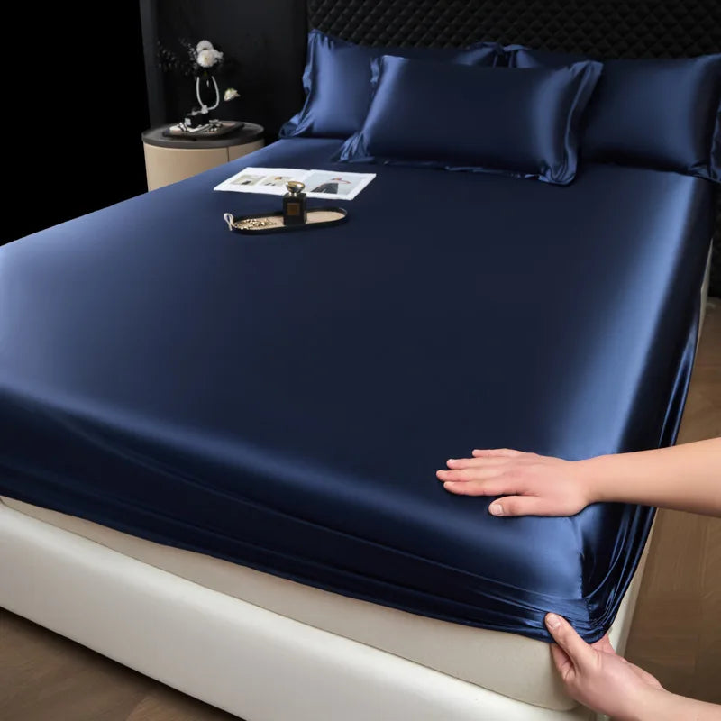 100% Mulberry Silk Fitted Luxury Sheet Set with Pillowcase