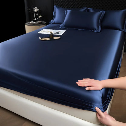 100% Mulberry Silk Fitted Luxury Sheet Set with Pillowcase