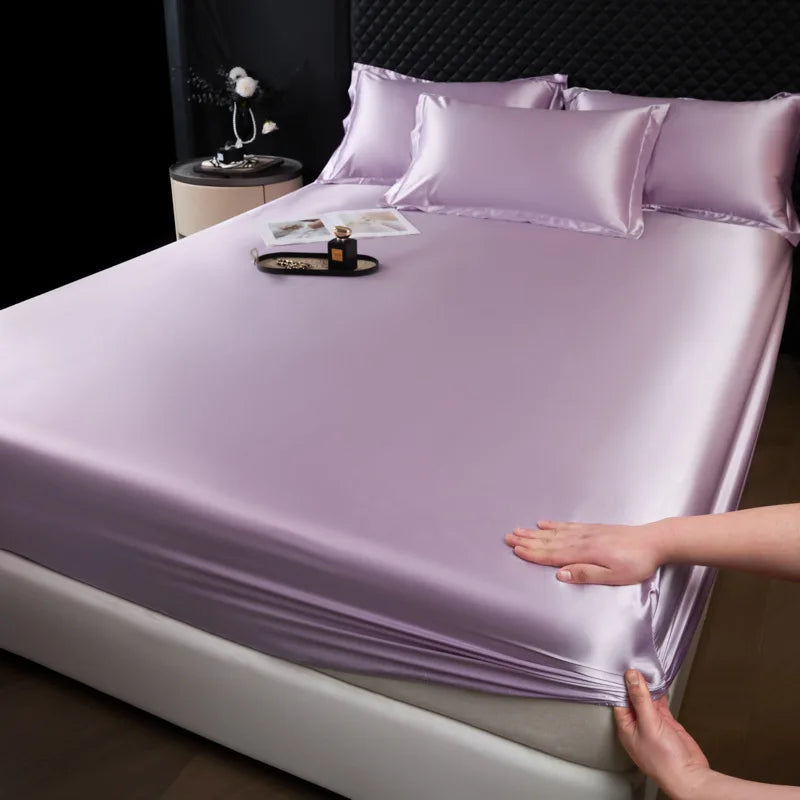 100% Mulberry Silk Fitted Luxury Sheet Set with Pillowcase