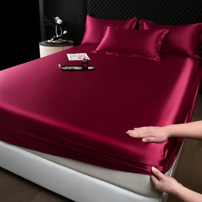 100% Mulberry Silk Fitted Luxury Sheet Set with Pillowcase