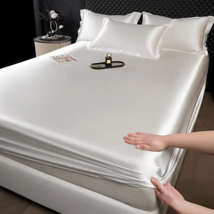 100% Mulberry Silk Fitted Luxury Sheet Set with Pillowcase