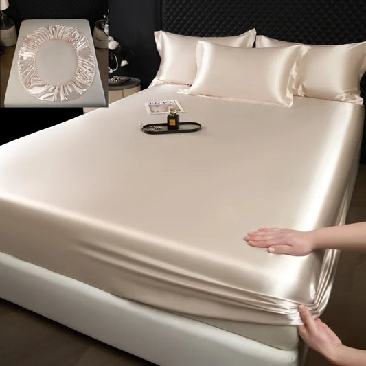 100% Mulberry Silk Fitted Luxury Sheet Set with Pillowcase