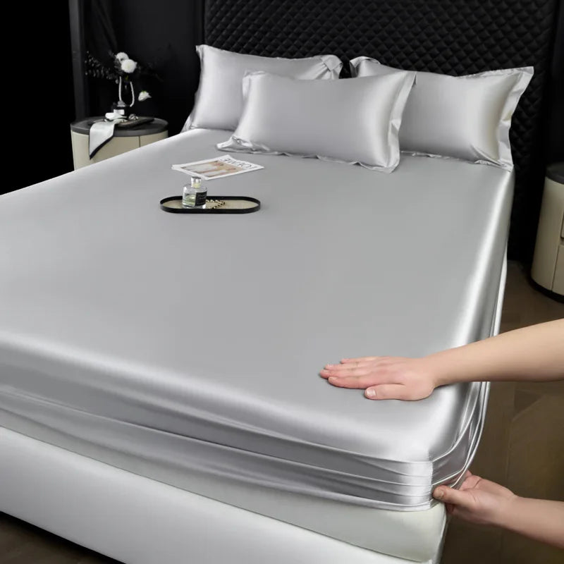 100% Mulberry Silk Fitted Luxury Sheet Set with Pillowcase