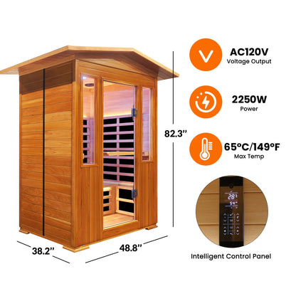 Red Cedar Infrared Sauna Room