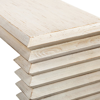 Reclaimed Wood Stacked Console Table, By Veda
