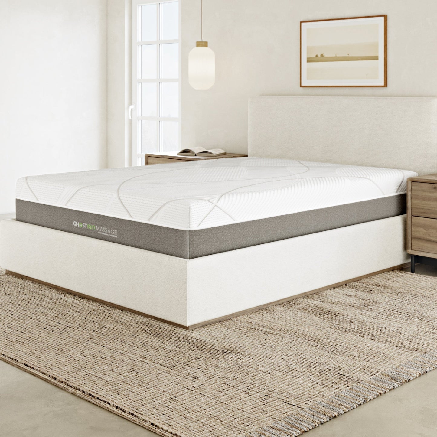 Ghostbed massage mattress hybrid profile