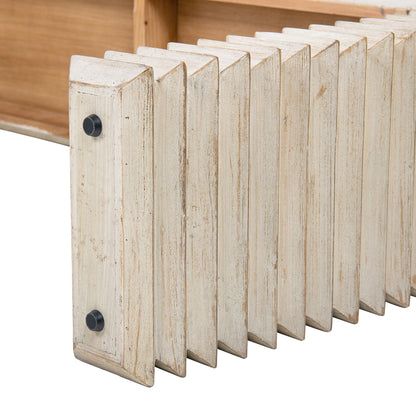 Reclaimed Wood Stacked Console Table, By Veda