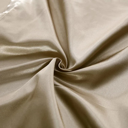 DecorBites™ Luxury Silk Bedding Set: Duvet Cover, Bed Sheet, Pillowcase