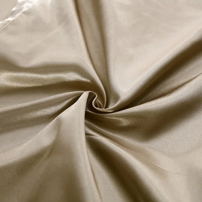 DecorBites™ Luxury Silk Bedding Set: Duvet Cover, Bed Sheet, Pillowcase