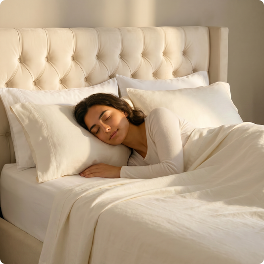 Twin Ivory 100-Percent Egyptian Cotton 1000 Thread Count 3-Piece Sheet Set