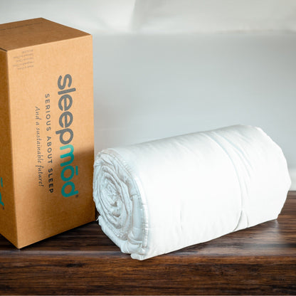 Cooling Comforter Set – Temperature-Regulating Eucalyptus Vegan Silk Comforter & Pillow Shams